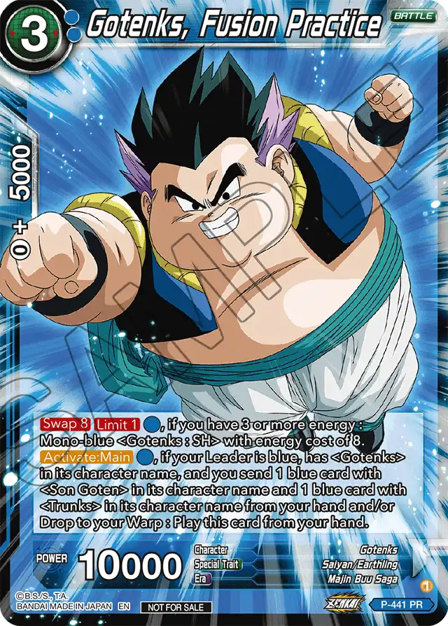Gotenks, Fusion Practice