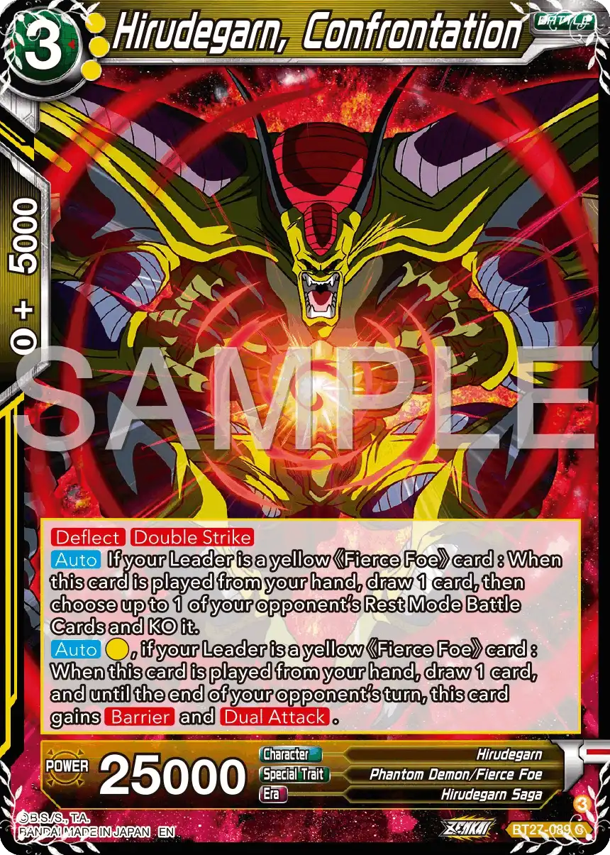 Hirudegarn, Confrontation