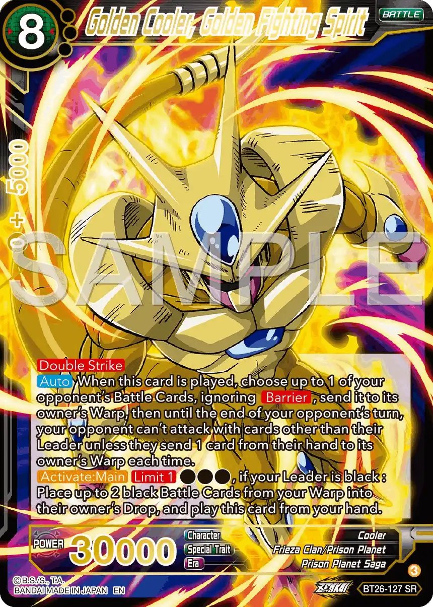 Golden Cooler, Golden Fighting Spirit