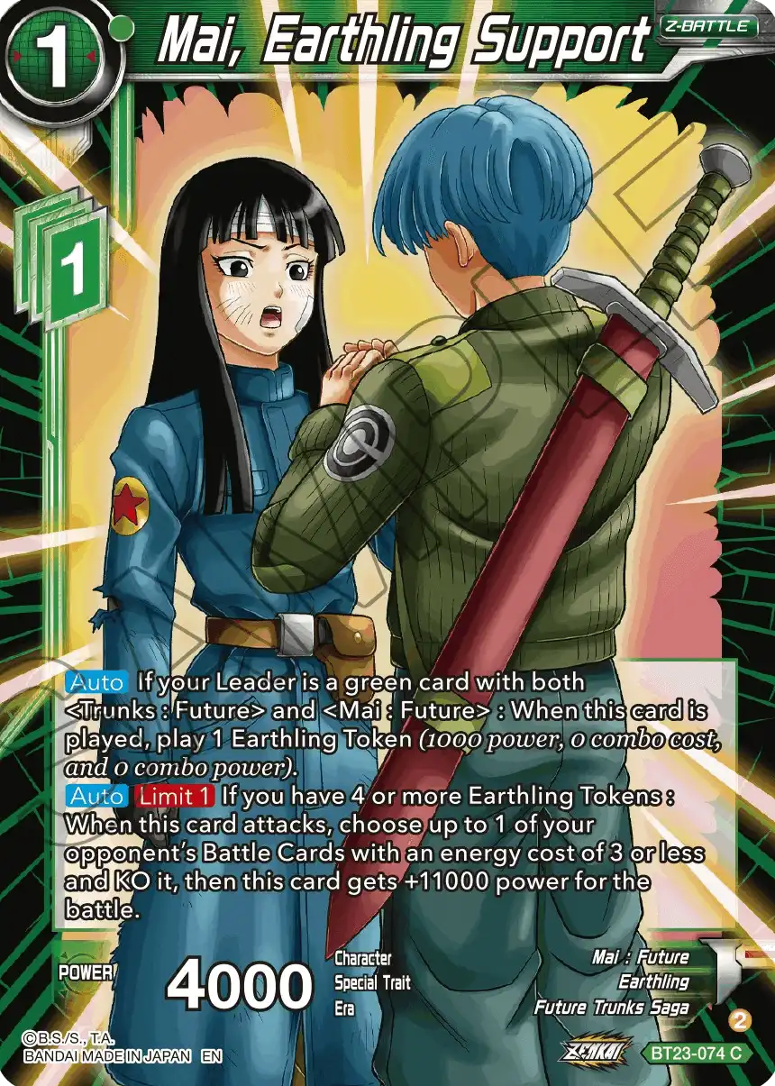 Mai, Earthling Support