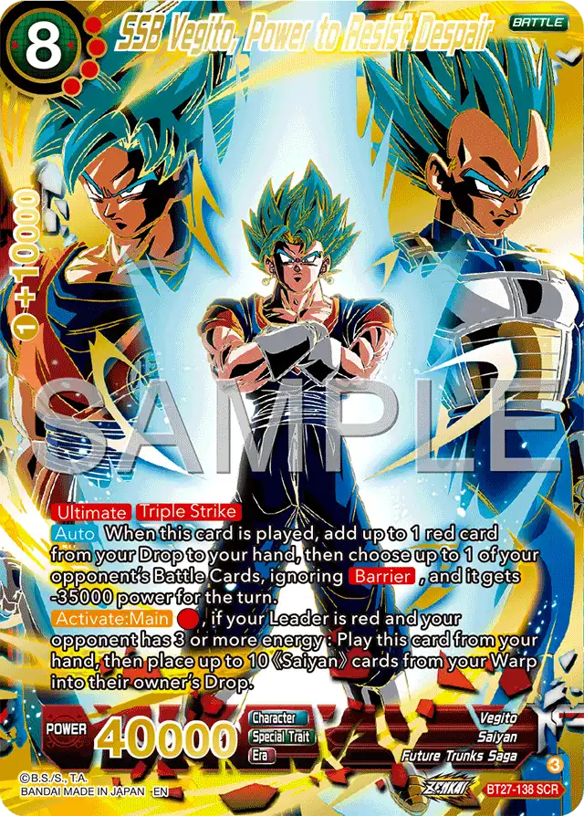 SSB Vegito, Power to Resist Despair