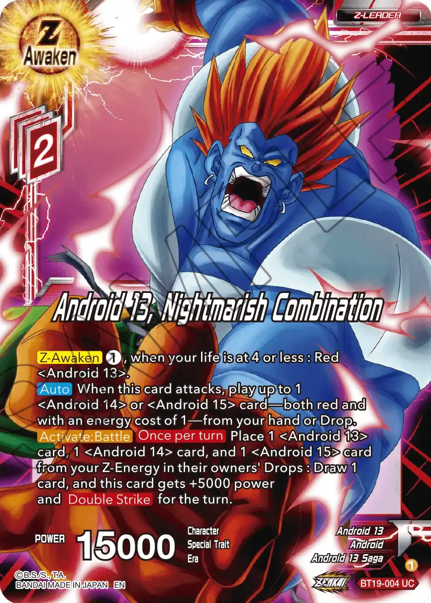 Android 13, Nightmarish Combination
