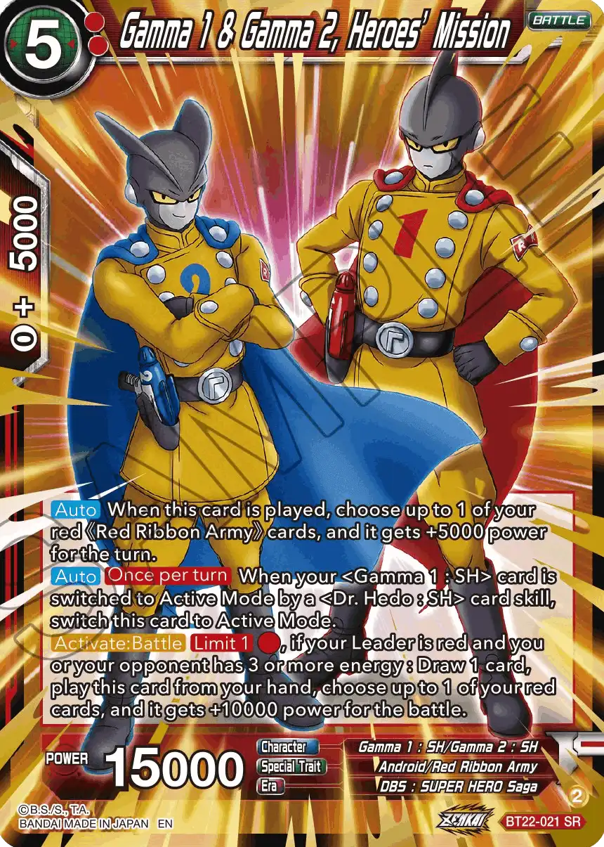 Gamma 1 & Gamma 2, Heroes' Mission
