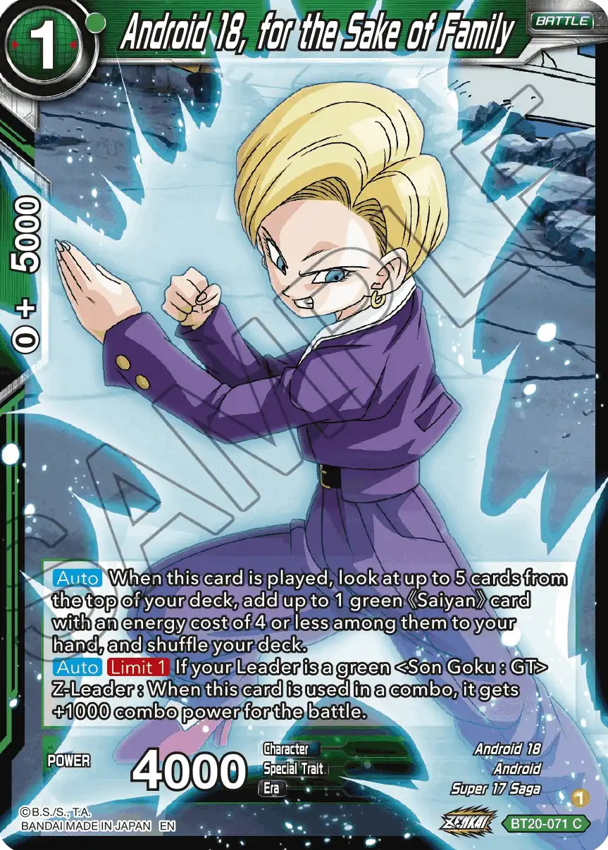 Android 18, for the Sake of Family