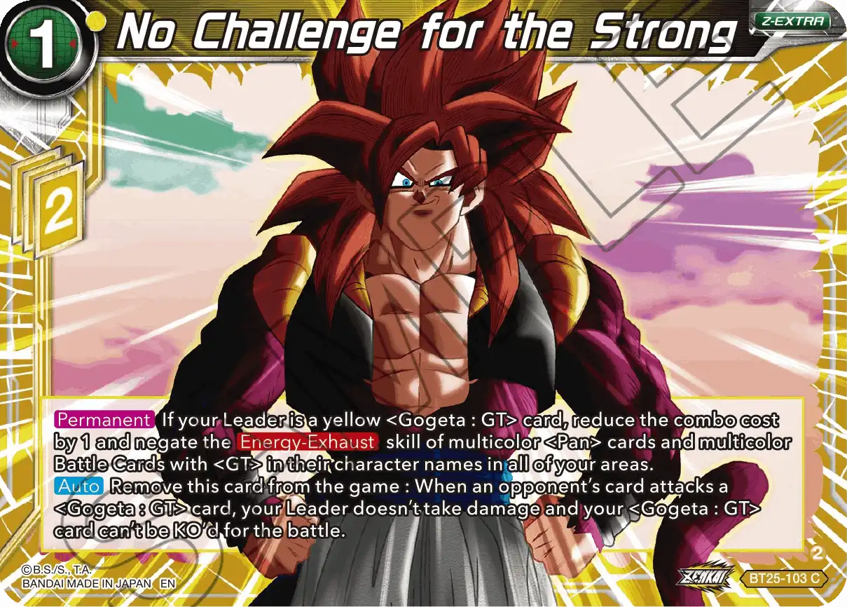 No Challenge for the Strong