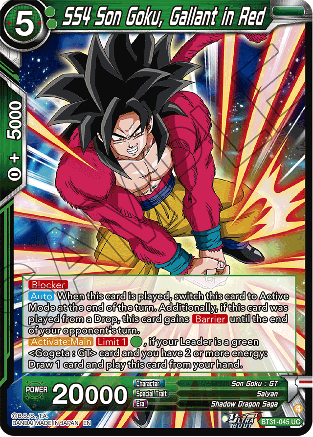 SS4 Son Goku, Gallant in Red