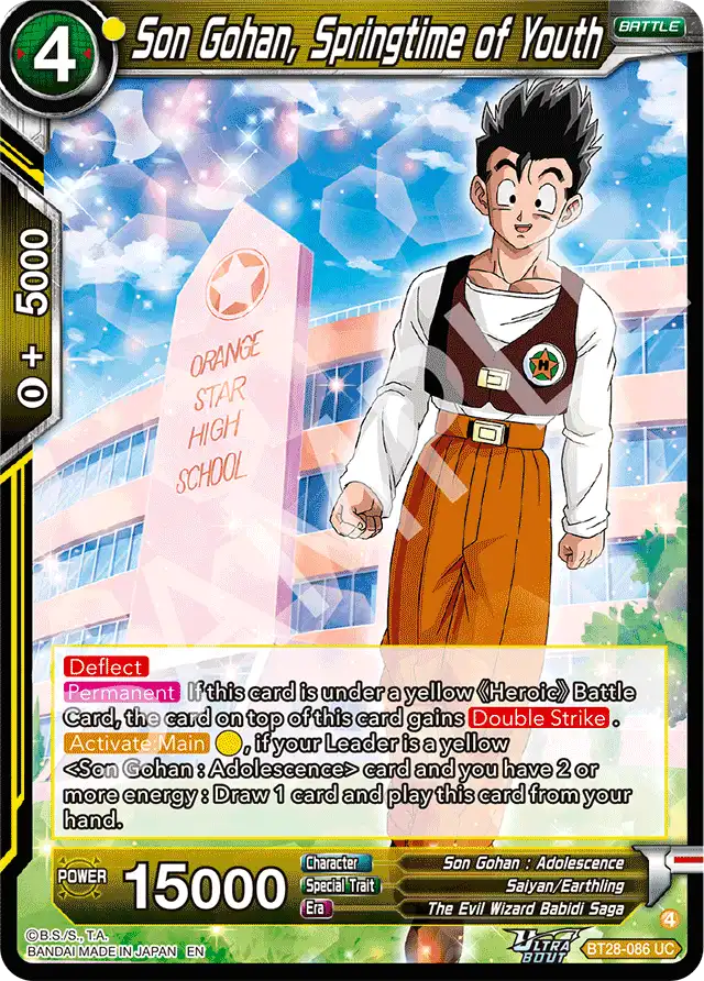 Son Gohan, Springtime of Youth