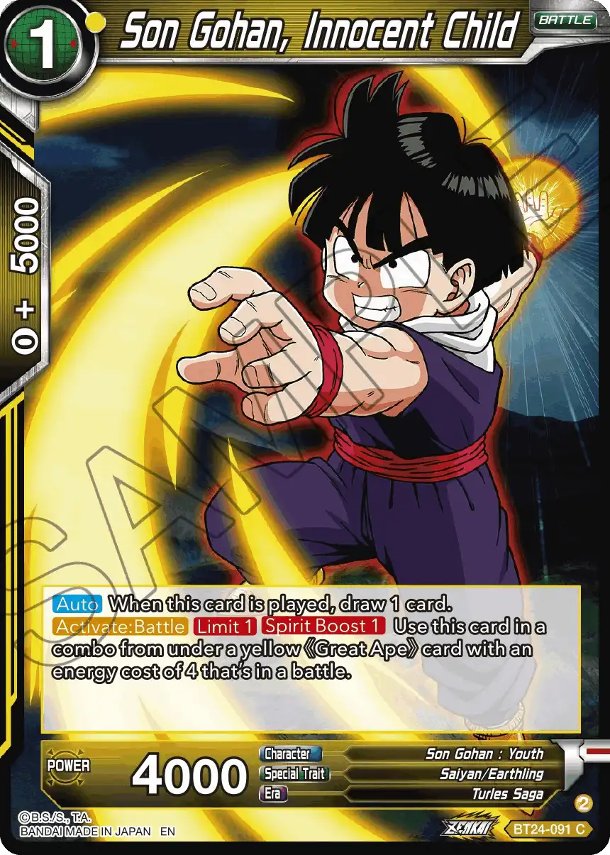 Son Gohan, Innocent Child