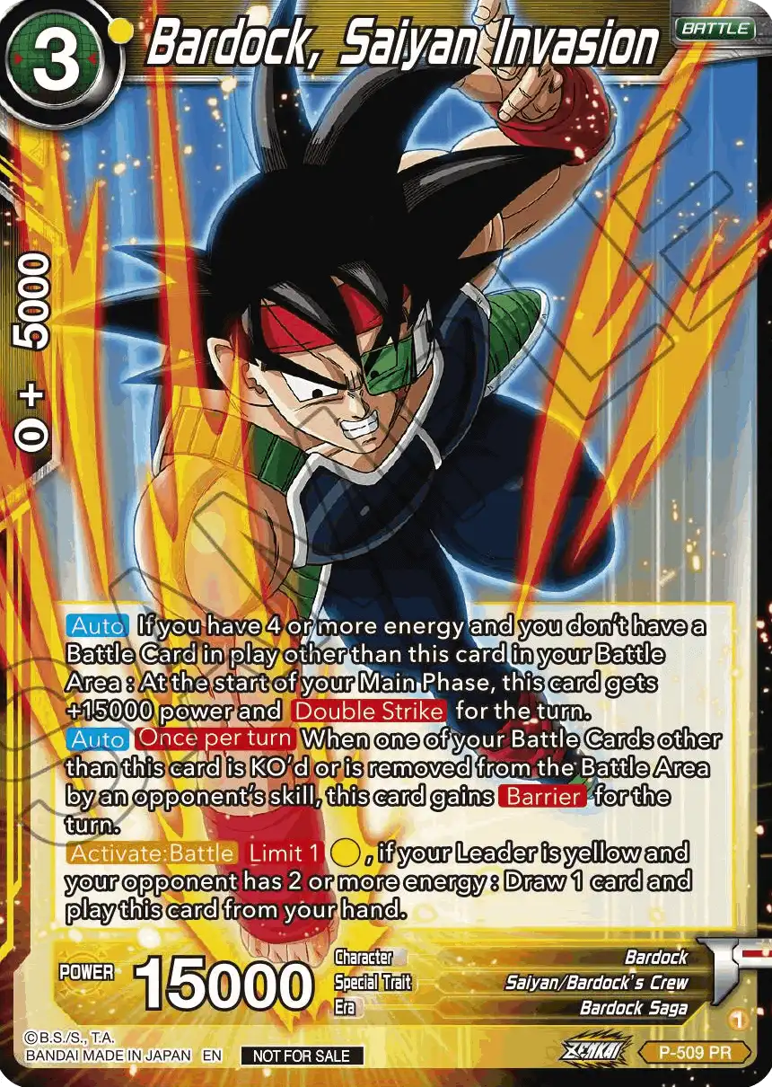 Bardock, Saiyan Invasion