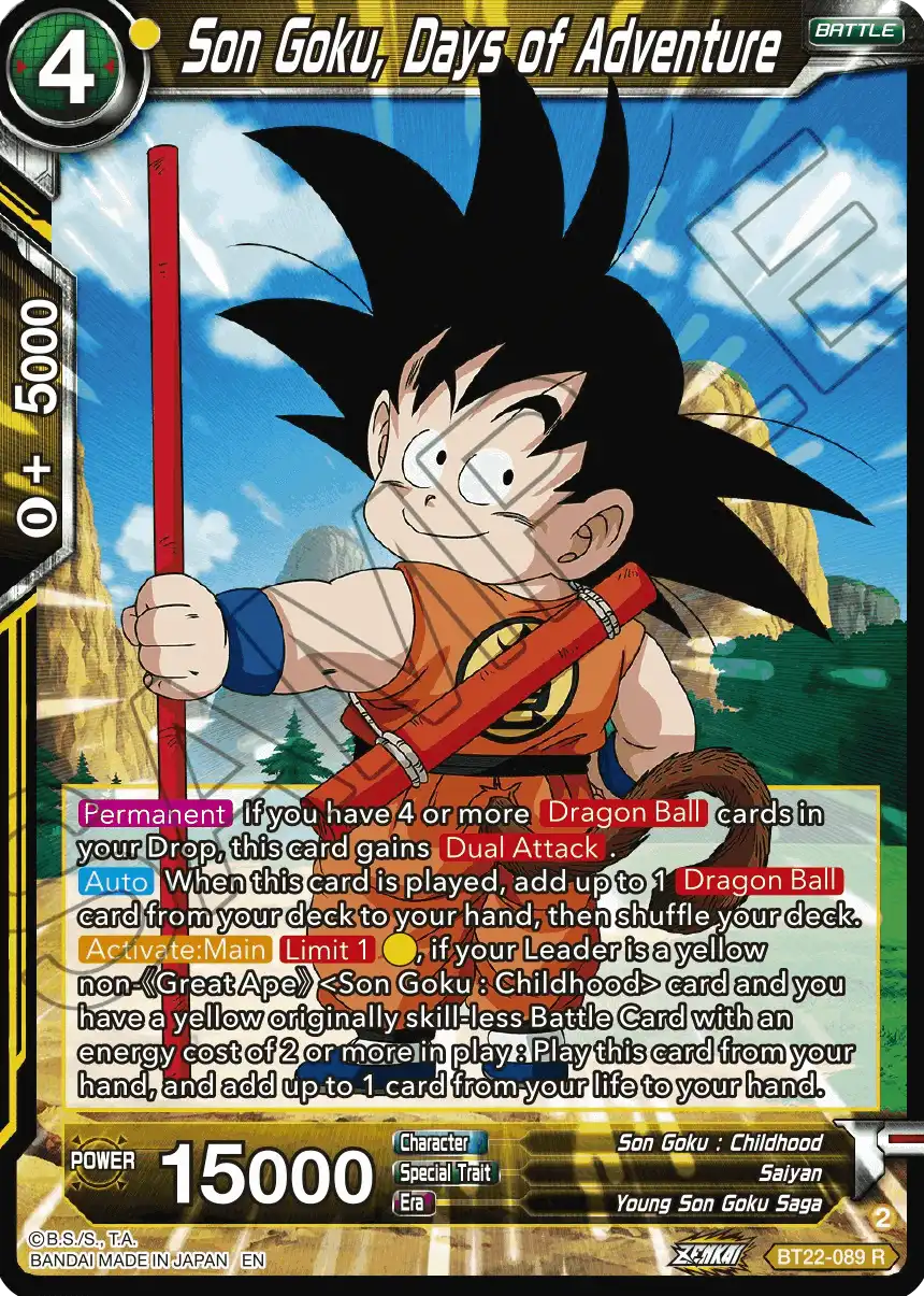 Son Goku, Days of Adventure