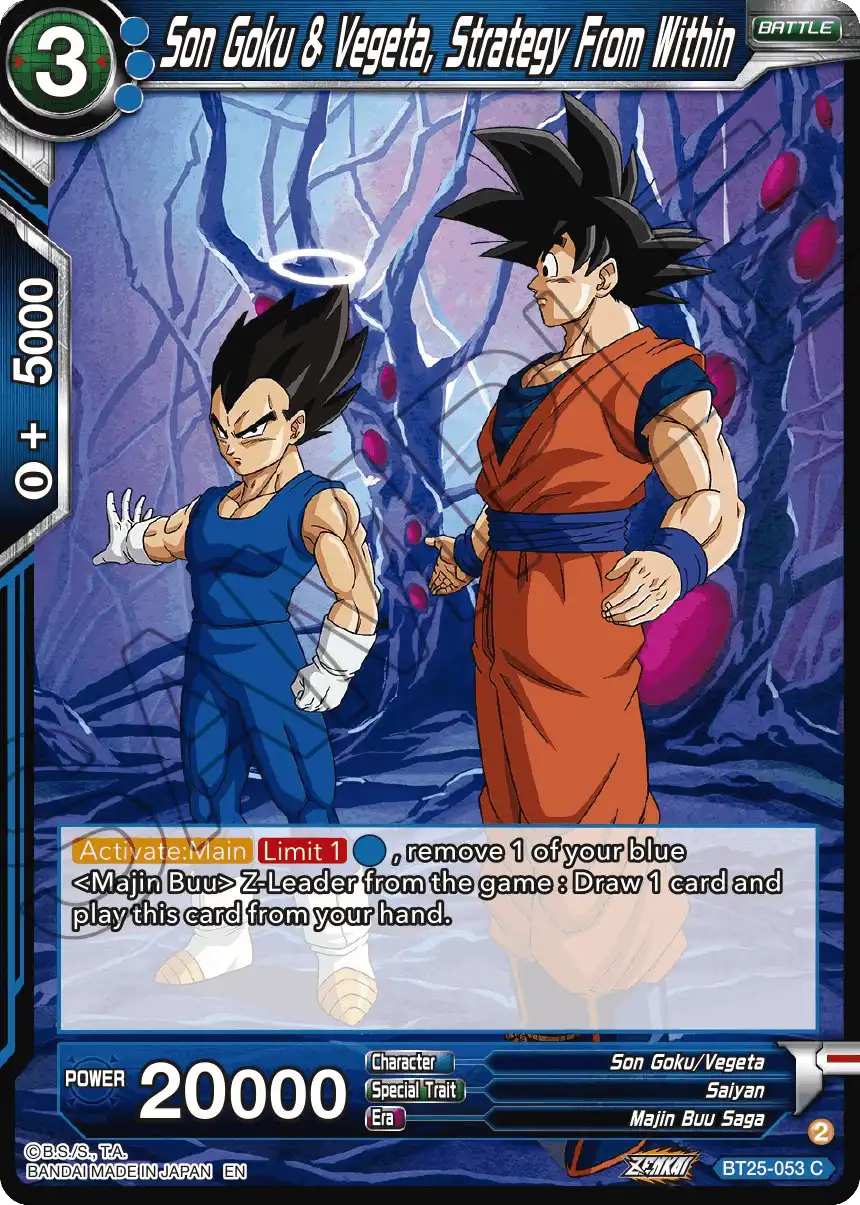 Son Goku & Vegeta, Strategy From Within