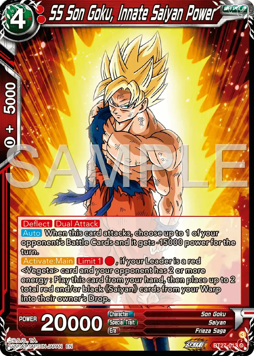 SS Son Goku, Innate Saiyan Power