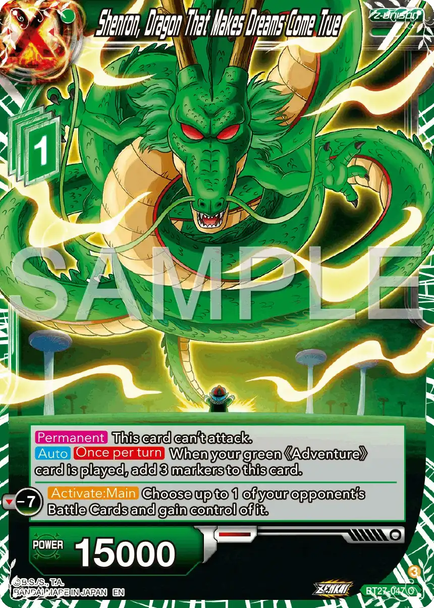 Shenron, Dragon That Makes Dreams Come True