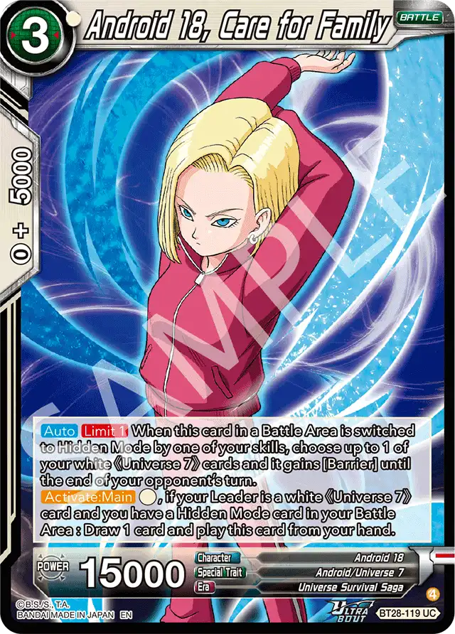 Android 18, Care for Family
