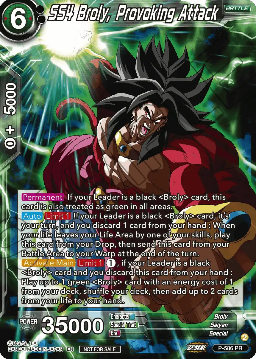 SS4 Broly, Provoking Attack