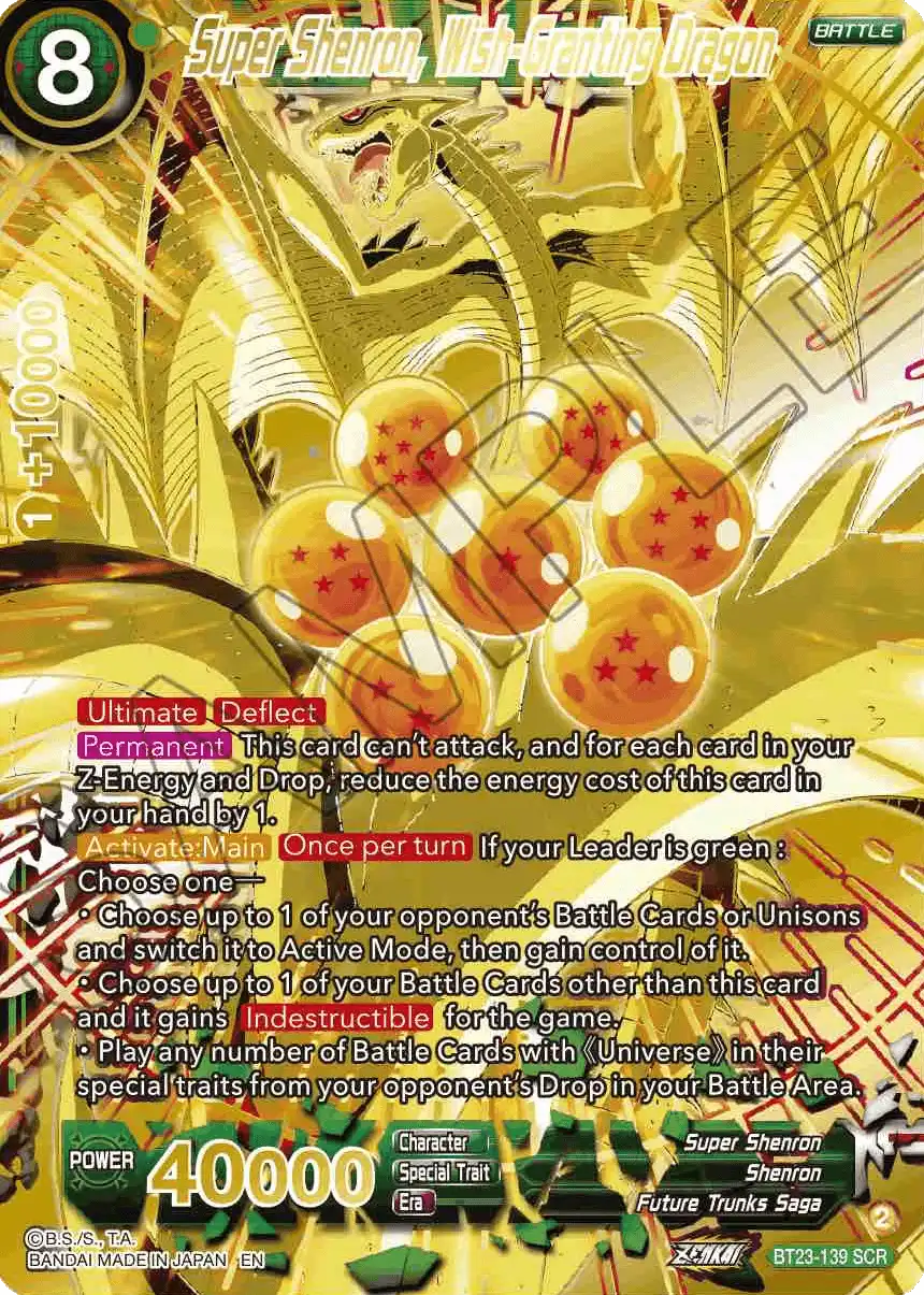 Super Shenron, Wish-Granting Dragon