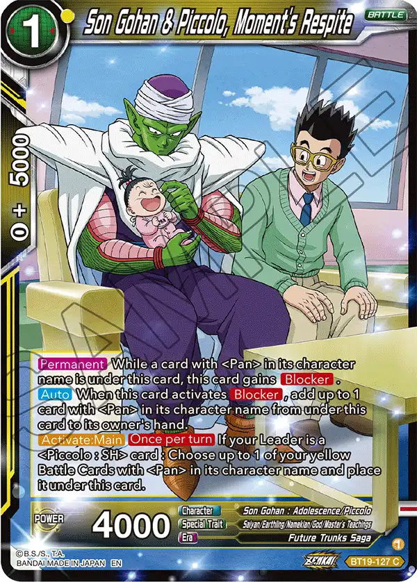Son Gohan & Piccolo, Moment's Respite