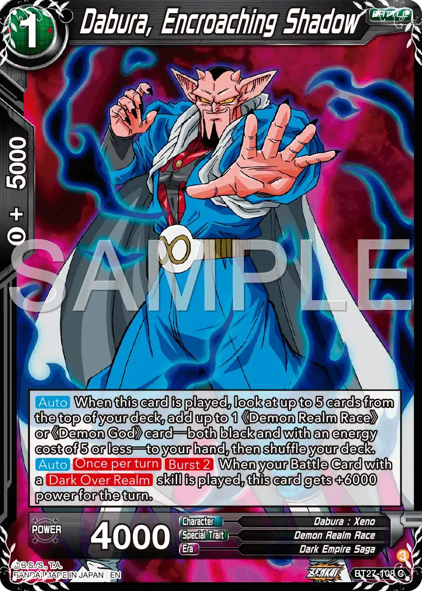 Dabura, Encroaching Shadow