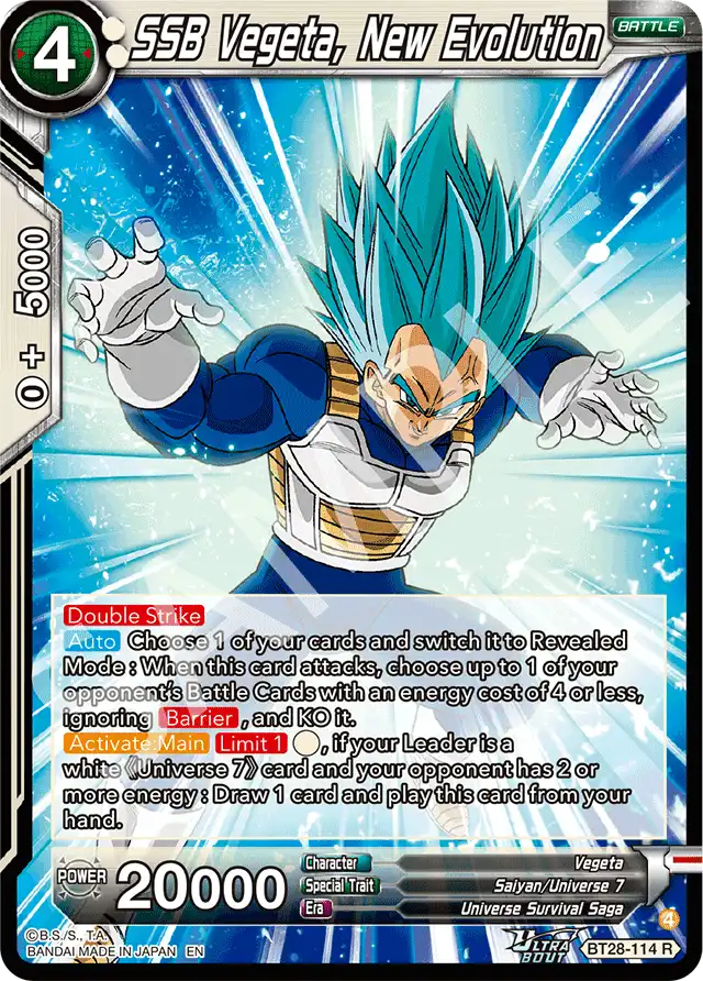 SSB Vegeta, New Evolution