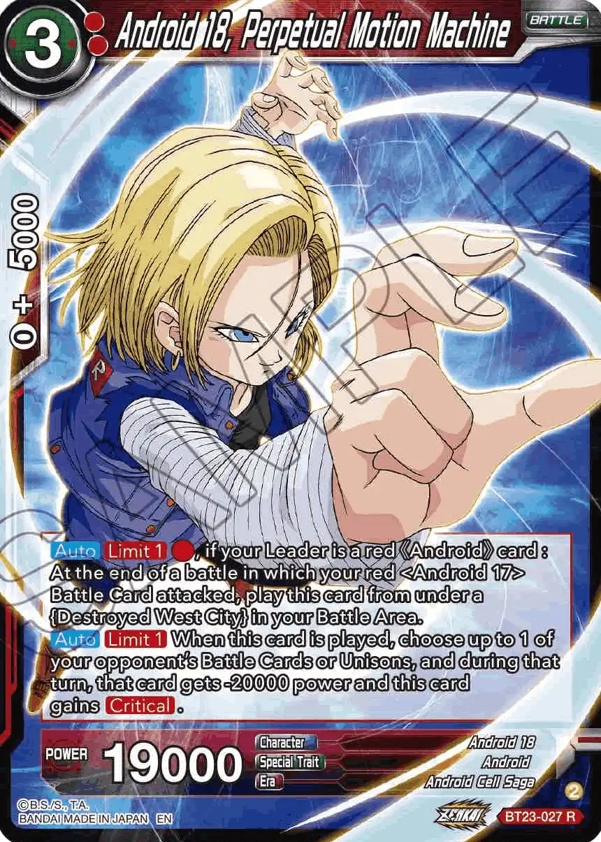 Android 18, Perpetual Motion Machine