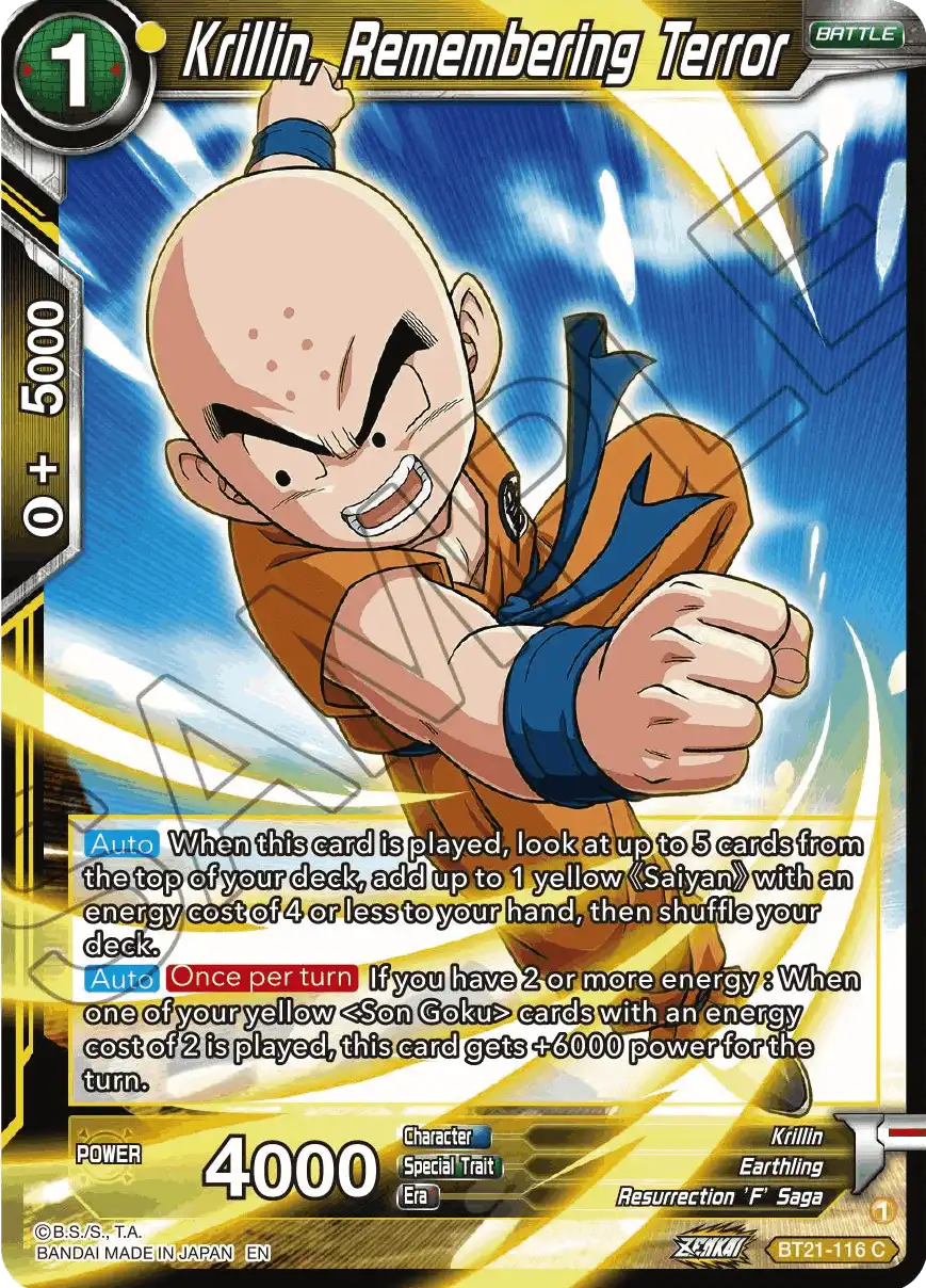 Krillin, Remembering Terror
