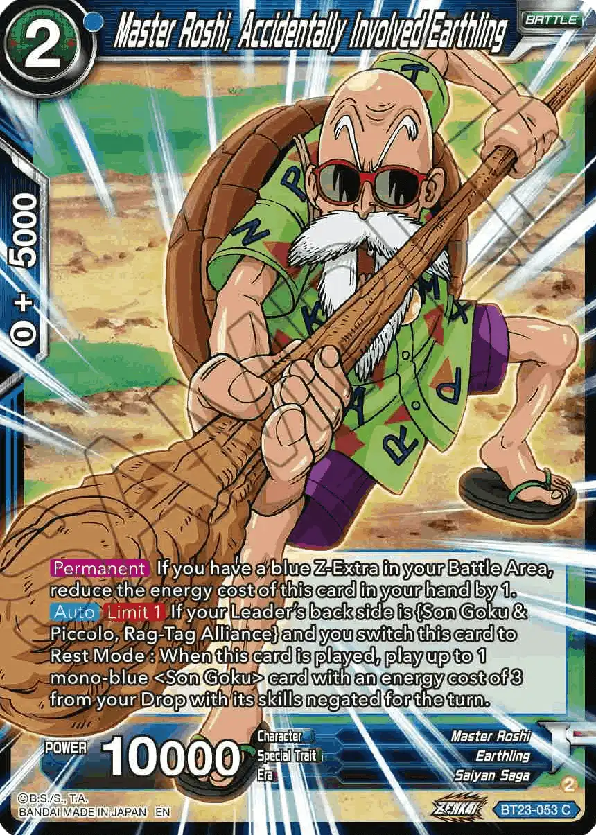 Master Roshi, Accidentally Involved Earthling