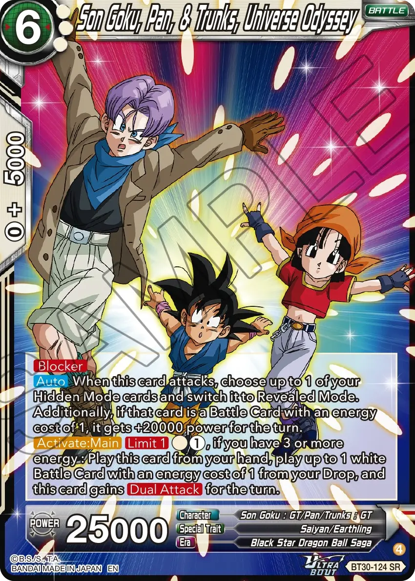 Son Goku, Pan, & Trunks, Universe Odyssey