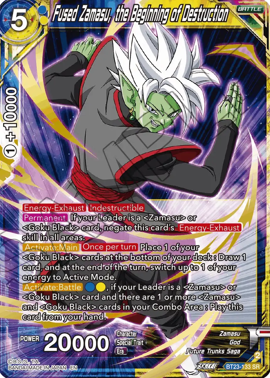 Fused Zamasu, the Beginning of Destruction