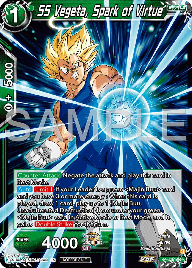 SS Vegeta, Spark of Virtue