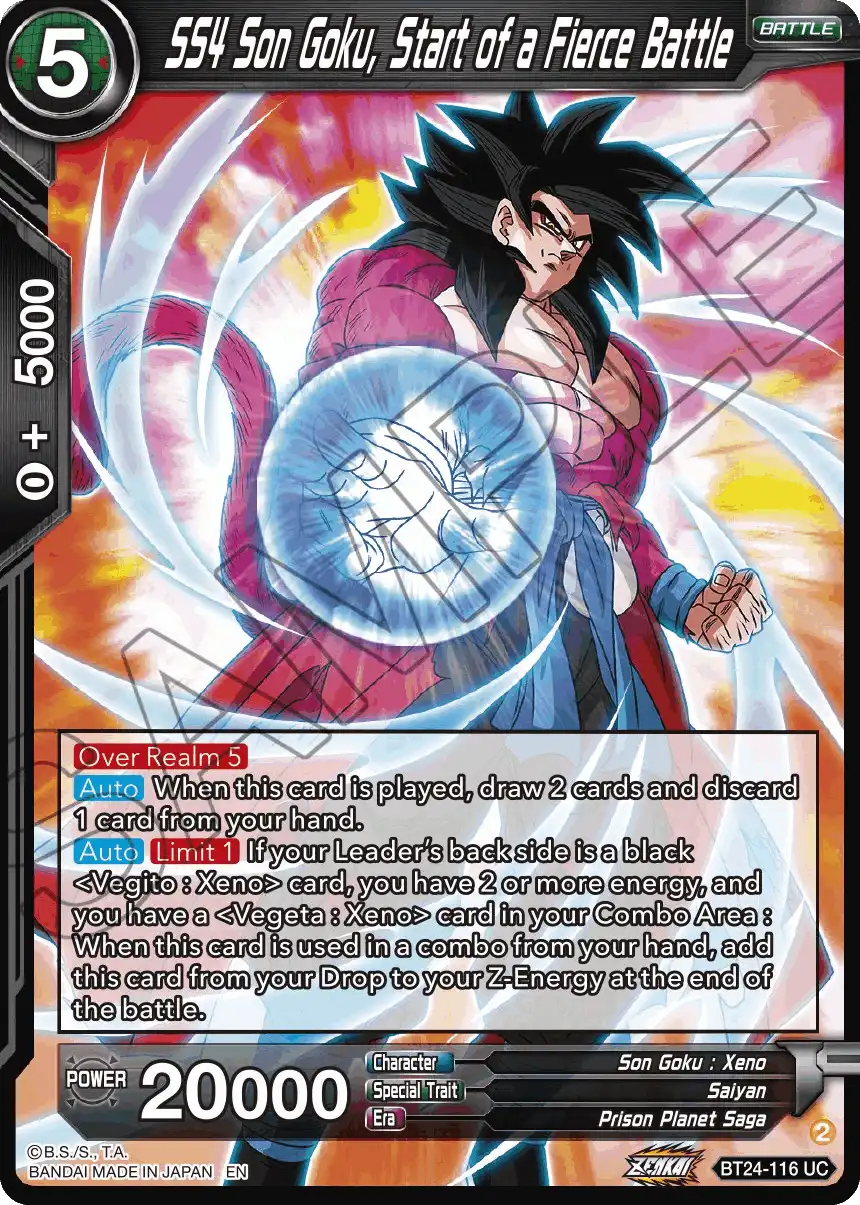SS4 Son Goku, Start of a Fierce Battle