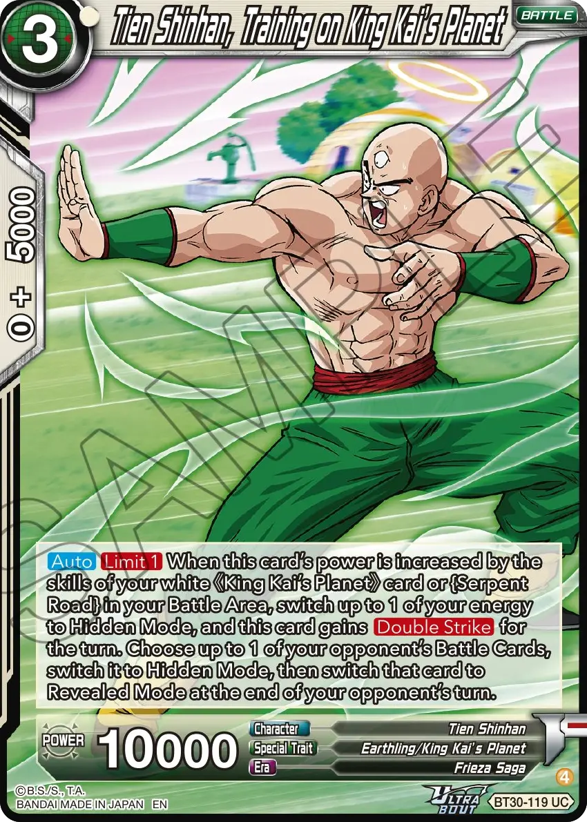 Tien Shinhan, Training on King Kai's Planet
