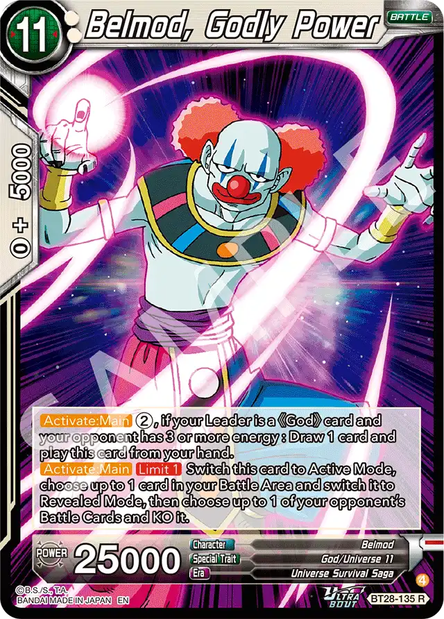 Belmod, Godly Power