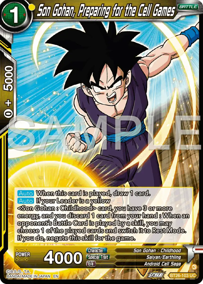 Son Gohan, Preparing for the Cell Games