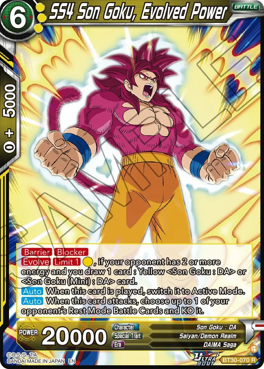 SS4 Son Goku, Evolved Power