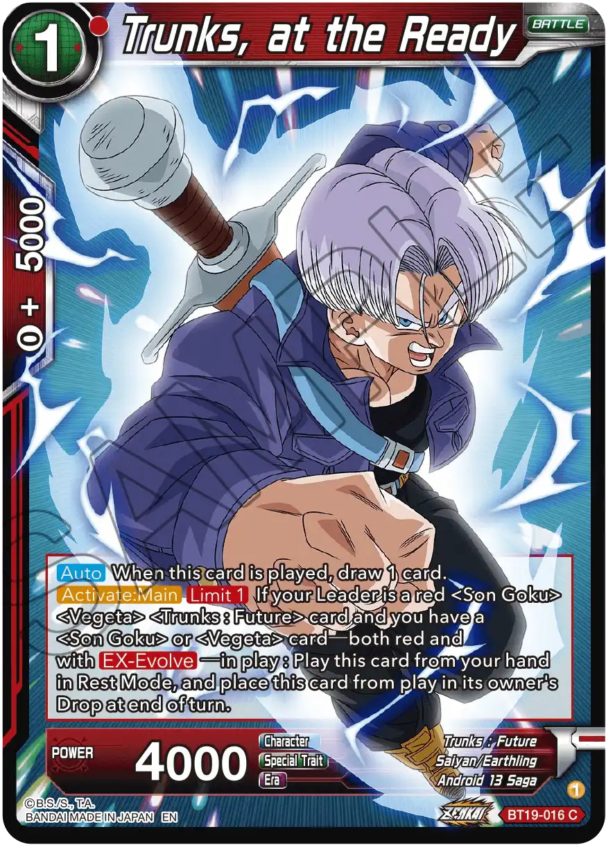 Trunks, at the Ready