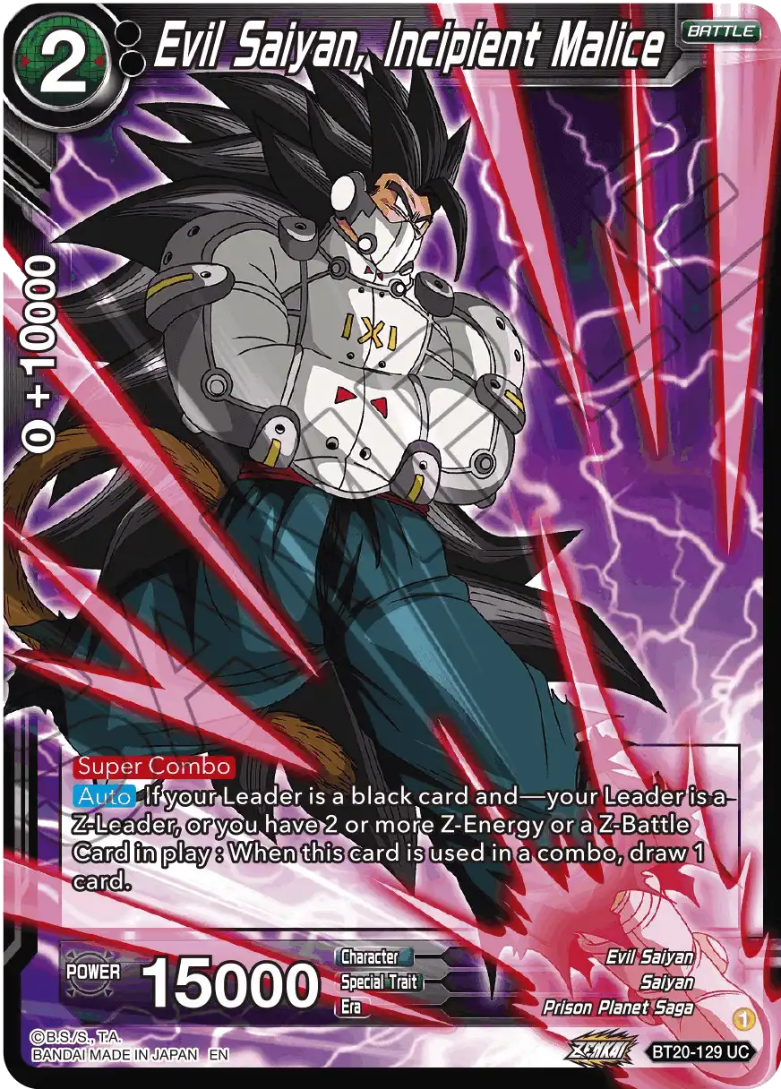 Evil Saiyan, Incipient Malice