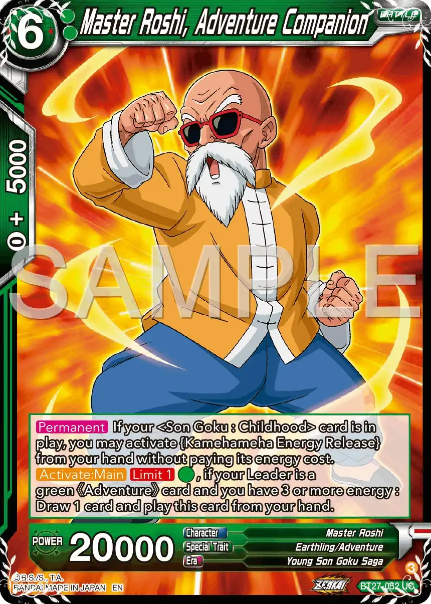 Master Roshi, Adventure Companion