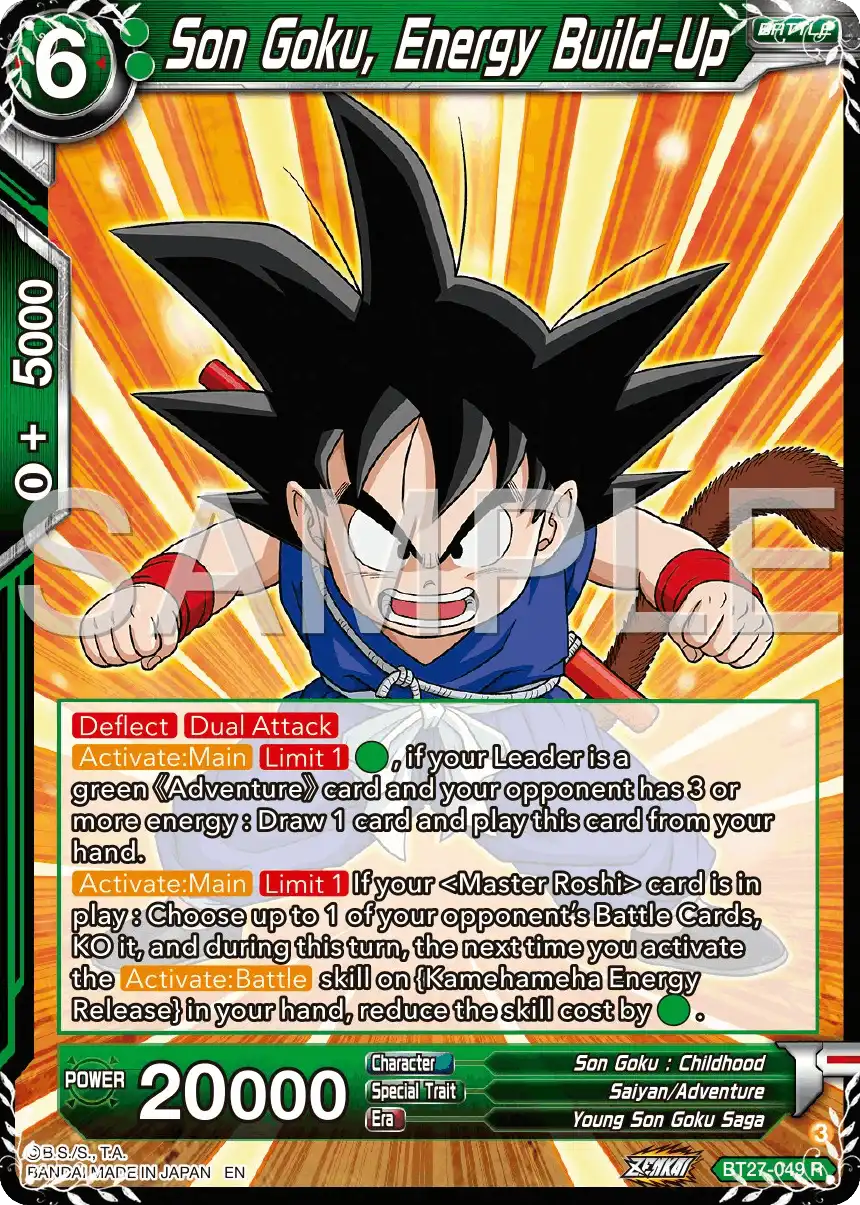 Son Goku, Energy Build-Up
