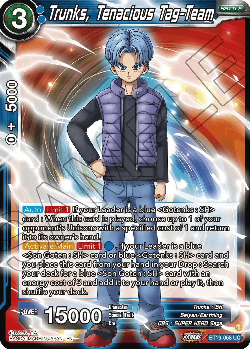 Trunks, Tenacious Tag-Team