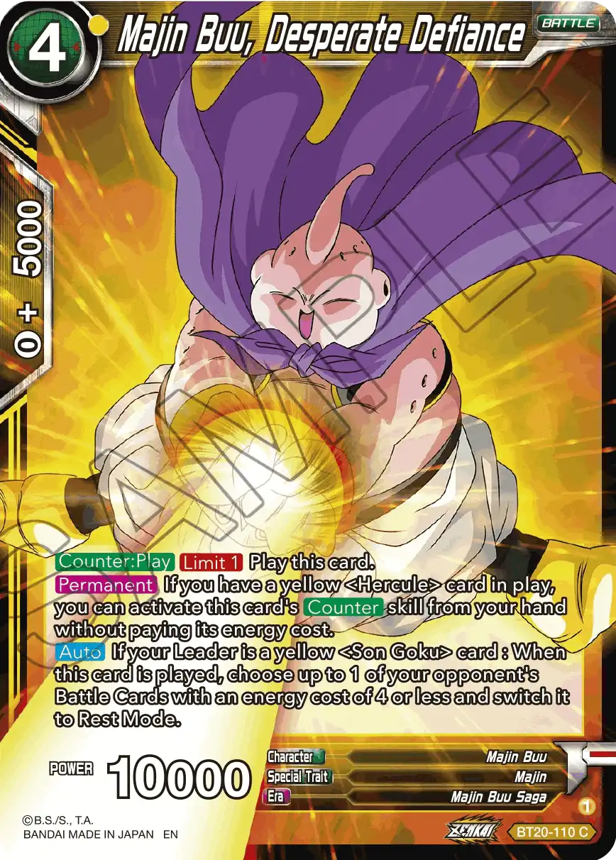 Majin Buu, Desperate Defiance