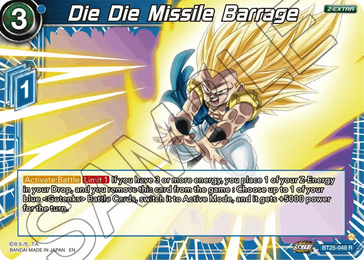 Die Die Missile Barrage