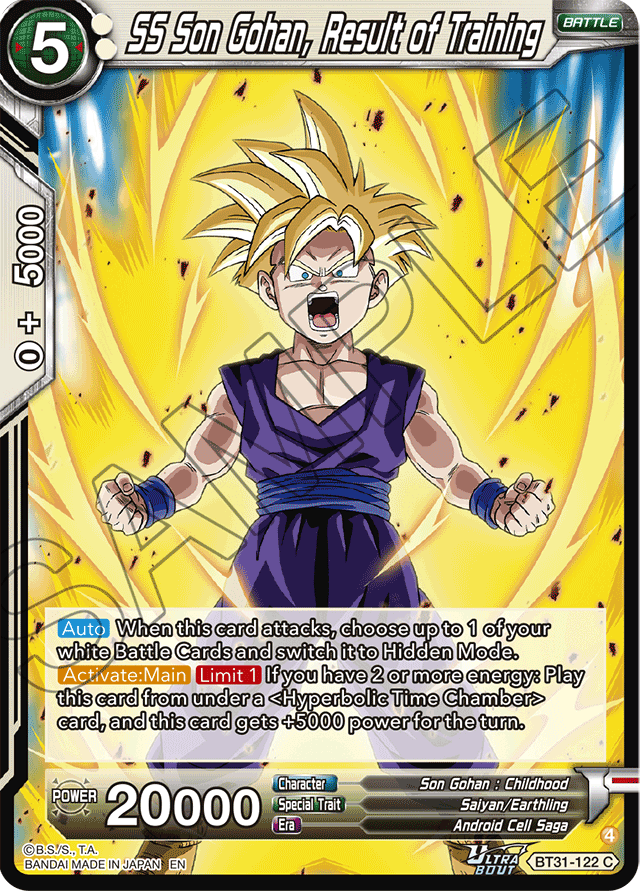 SS Son Gohan, Result of Training