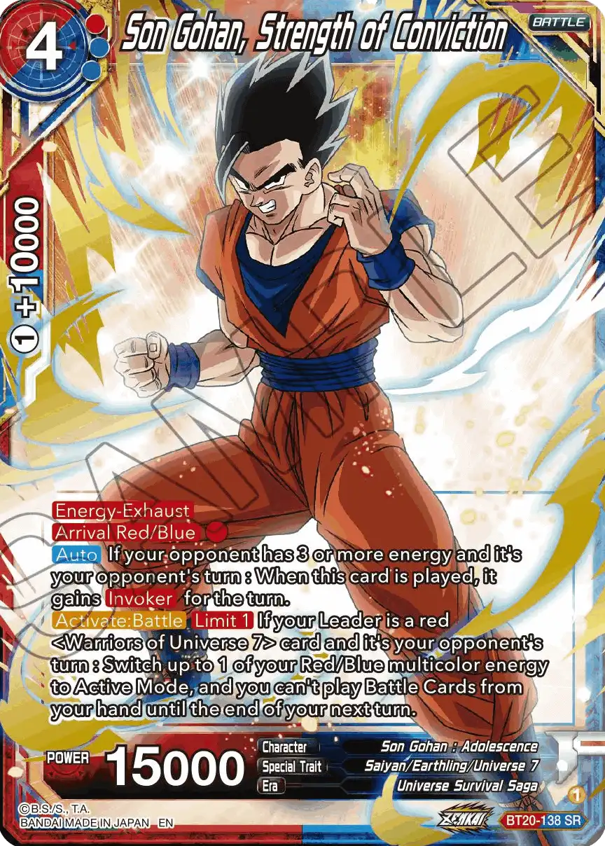 Son Gohan, Strength of Conviction