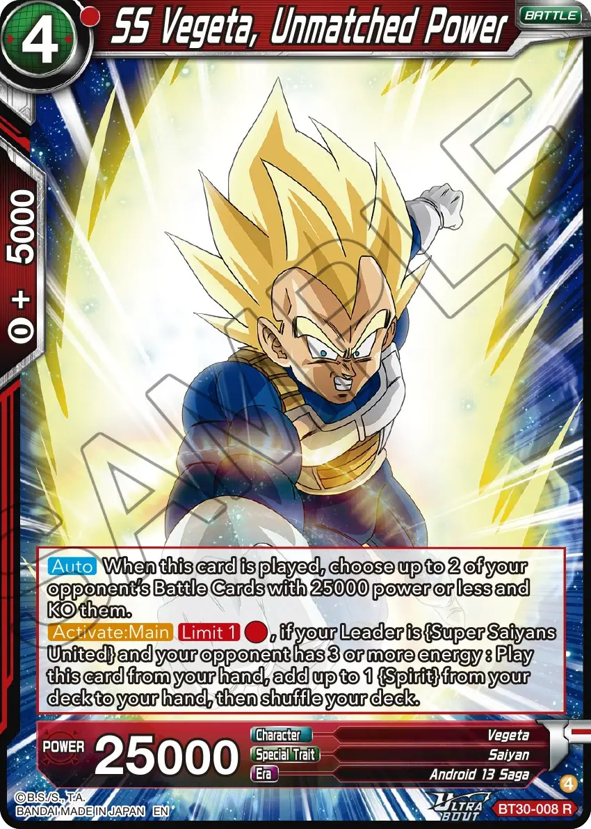 SS Vegeta, Unmatched Power