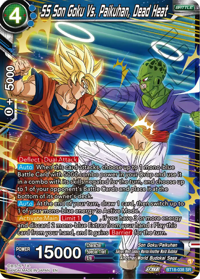 SS Son Goku Vs. Paikuhan, Dead Heat