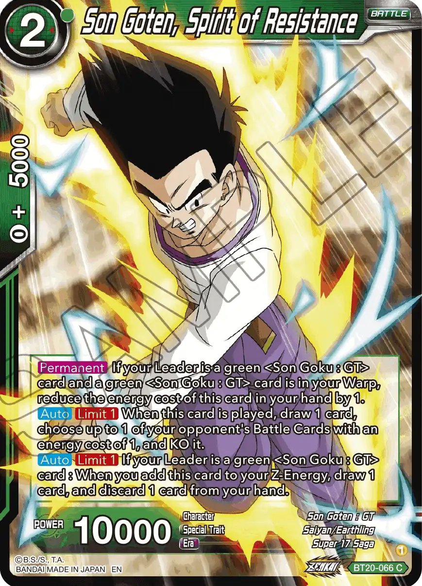 Son Goten, Spirit of Resistance