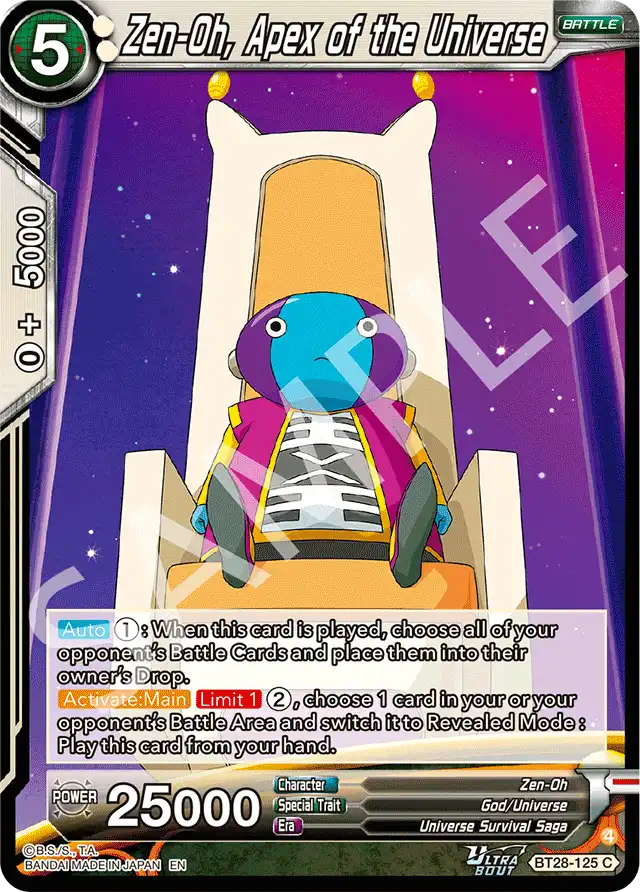 Zen-Oh, Apex of the Universe