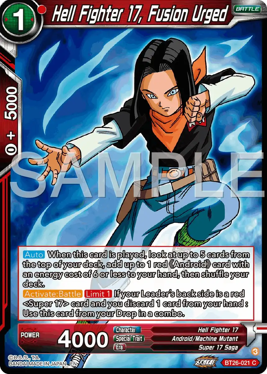 Hell Fighter 17, Fusion Urged