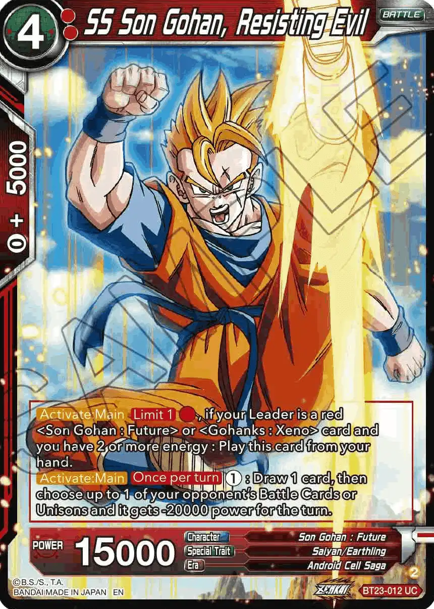 SS Son Gohan, Resisting Evil