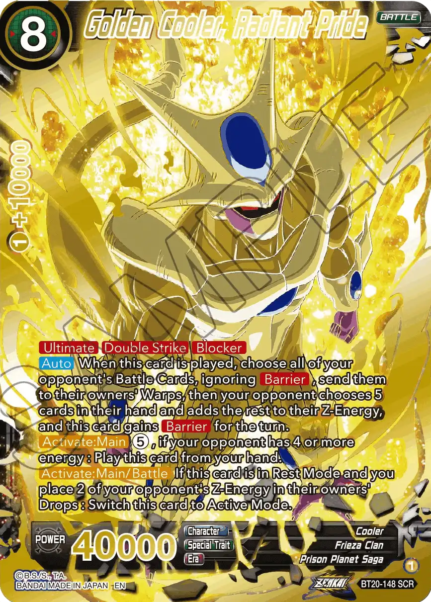 Golden Cooler, Radiant Pride